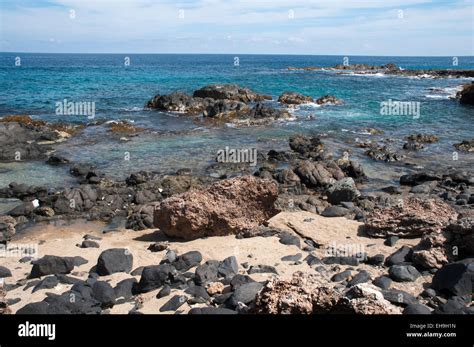 Some Of The Beaches Of The Caribbean Island Aruba Are Rocky And Sandy