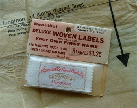 Vintage Handmade Labels for Virginia - Etsy