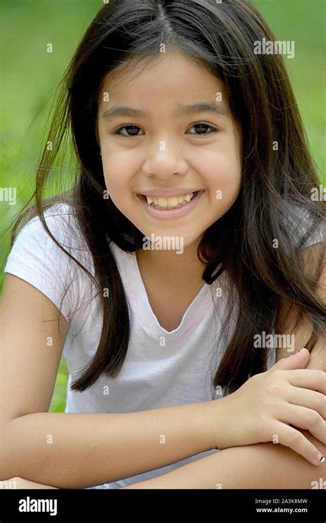 Filipina Female Smiling Stock Photo Alamy