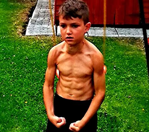 Boy 8 With Abs And A Six Pack
