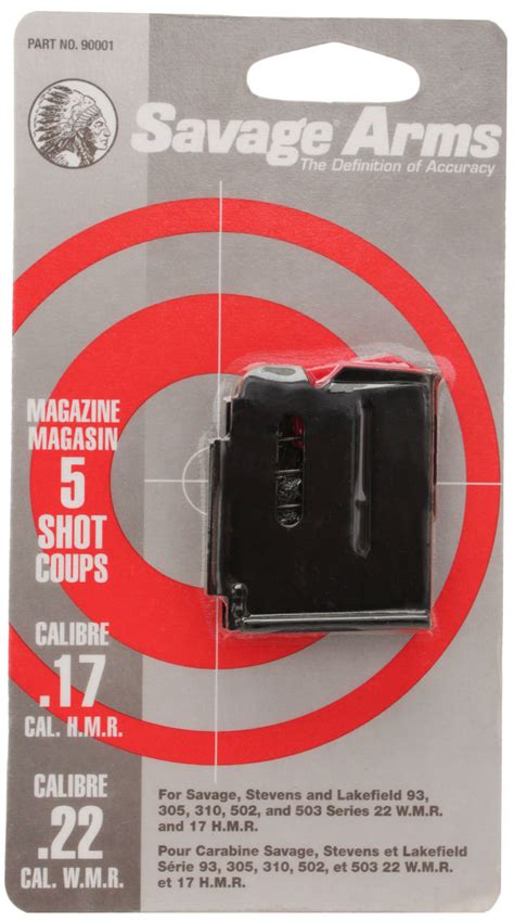Savage Arms Magazine For 93502503 Series 22wmr17hmr 5 Round Mag