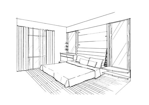 Perspective Drawing Bedrooms Interior Design Sketchbook