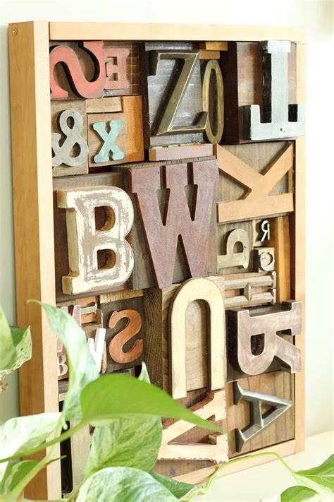 Since i wanted the pictures mounted on 1′ backing, i used gorilla glue to. DIY Art Idea With Faux Letterpress Print Blocks - Make ...