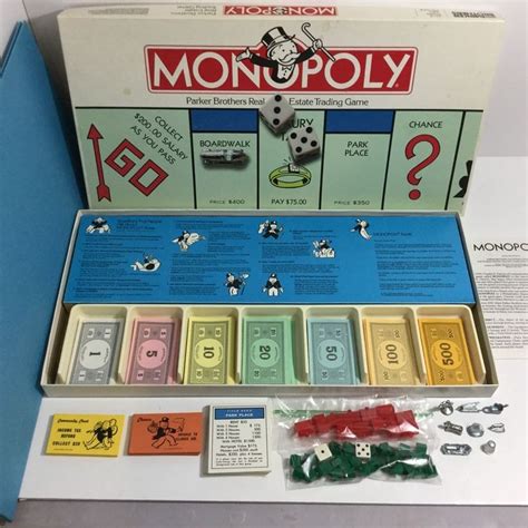 Monopoly Board Game Parker Brothers Vintage And Complete