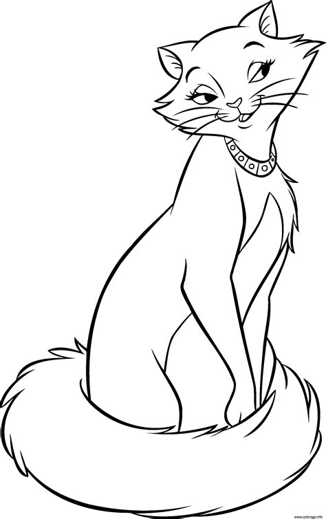 Coloriage Chat Duchesse Aristochats Disney