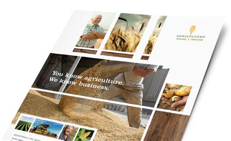 Agriculture & Farming Marketing - Brochures, Flyers | Designs | Marketing brochure, Agriculture ...
