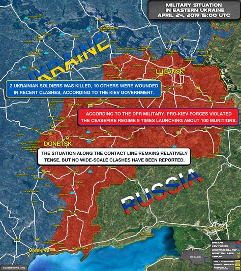 Military Situation In Eastern Ukraine On April 24 2019