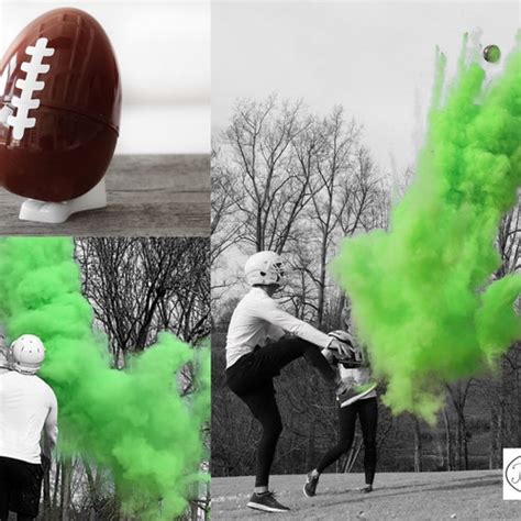 10 Powder And Confetti Gender Football Reveal Ball Gender Etsy