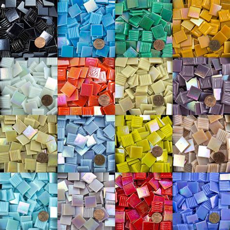 Glass And Mosaics Home And Garden 100 Pieces Mosaic Tiles Stained Glass Assorted Colors For Art
