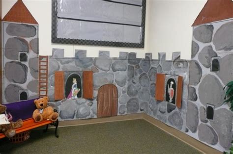 Cool idea for windows in a castle or fairy tale themed classroom. The Class Castle Display | Teaching Ideas
