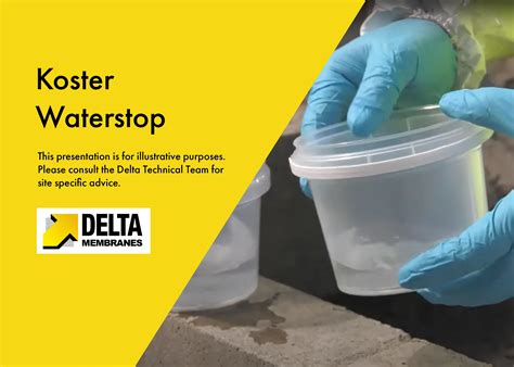 How To Video Guide Koster Waterstop Delta Membranes