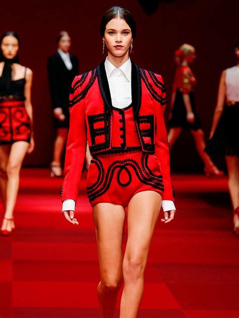 Dolce And Gabbanas S S 15 Collection Is Red Hot Whowhatwear Free