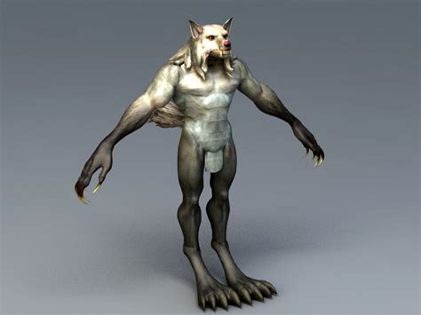 Human Werewolf 3d Model Object Files Free Download Modeling 45593 On