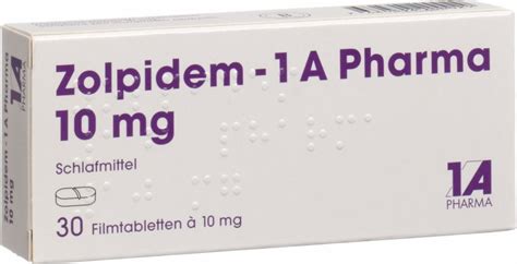 Zolpidem A Pharma Filmtabletten Mg St Ck In Der Adler Apotheke