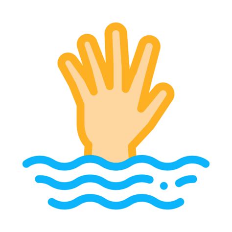 Drowning Free Hands And Gestures Icons