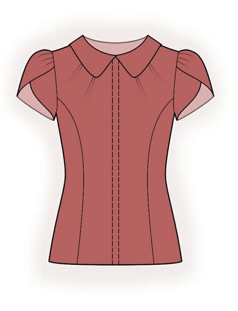Over 83,483 blouse pictures to choose from, with no signup needed. Blouse - Sewing Pattern #4379. Made-to-measure sewing ...
