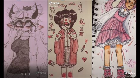 ⛓ ⛓ Alt Tiktok Drawing Alternative Art Tik Tok Compilation 🖤🖤 Goth