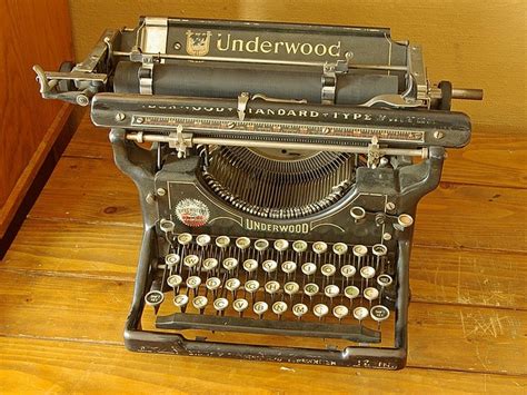 Prior to founding the company, the underwood family produced carbon getting ahold of an old underwood typewriter of any model is as easy as could be. Old Underwood typewriter | taken inside the Bellis ...