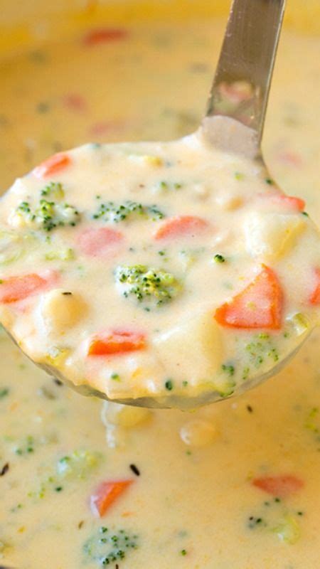 Cheesy Vegetable Chowder Aka Broccoli Cheese Potato Soup Recipe
