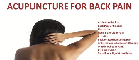 Acupuncture For Back Pain Sparsh Acupuncture Clinic