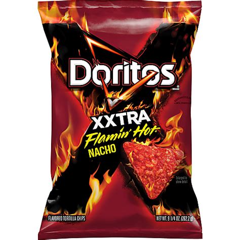 Doritos Xxtra Flavored Flamin Hot Nacho Tortilla Chips 925 Oz Shop