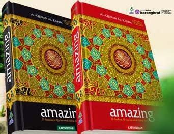 Spesifikasi :• kulit keras (hard cover)• 1264 halaman berwarna• kertas. Buku Islamik Diskaun: Al-Quran Al-Karim Amazing ~ Karangkraf