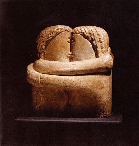 Constantin Brancusi The Kiss 19081910 Cast Before 1914 Plaster With Oil Staining 279 X 26