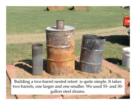 Set the wood on fire and let it burn for three or four hours until it's burned completely down. What Is Biochar?