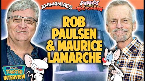 Rob Paulsen And Maurice Lamarche Voices Of Pinky And The Brain