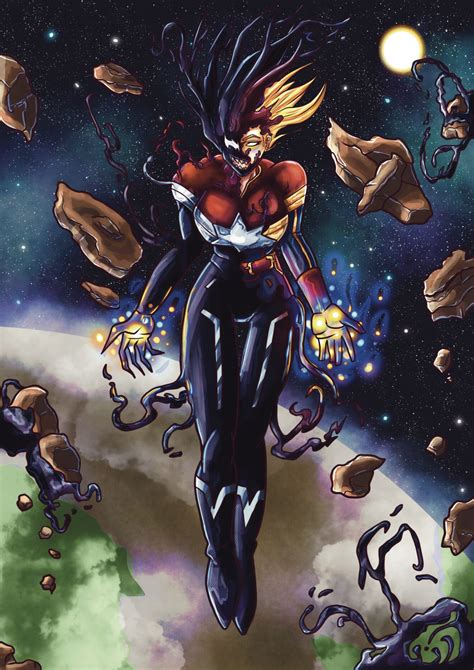 Captain Marvel Maximum Venom Speedpaint And Lore Dempseyj Illustrations
