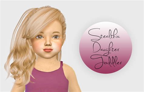 Sims 4 Hairs ~ Simiracle Stealthic S Daughter Hair Retextured