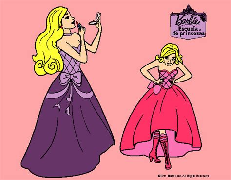 Dibujo De Barbie En Clase De Protocolo Pintado Por Melibarbie En