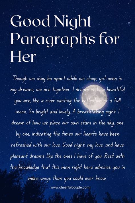 Romantic Preview Of Good Night Paragraphs For Her Goodnight Paragraphs For Her Goodnight Texts