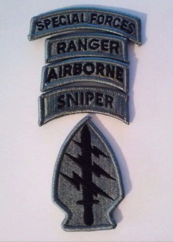 Special Forces Patch Special Forces Ranger Airborne Sniper Acu Tabs