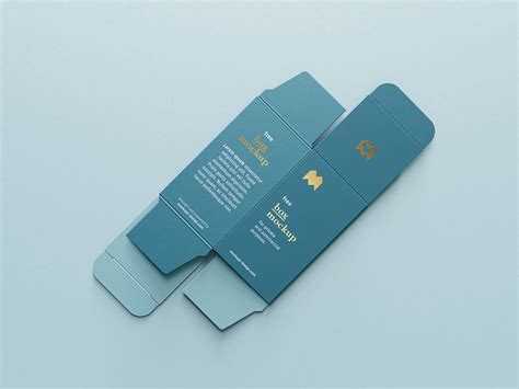 Download Free unfolded box mockup on Behance
