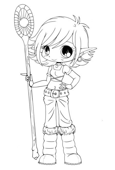 Cute Anime Coloring Pages Coloring Home