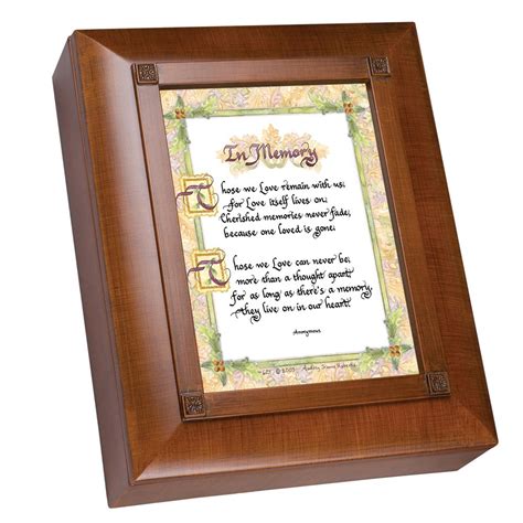 10" Brown and Purple Love Themed Remembrance Keepsake Box | Remembrance