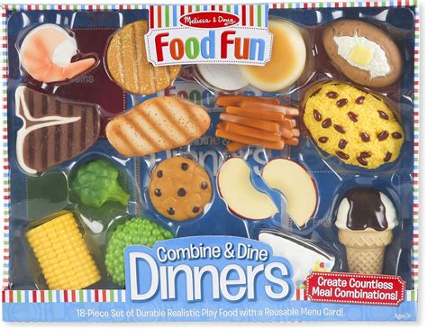 Melissa And Doug Food Fun Combine And Dine Dinners Blue