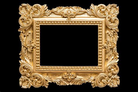 Baroque Style Golden Picture Frame Psd File 786053 Objects Design