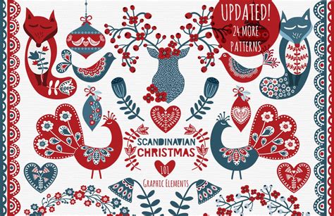 Scandinavian Christmas Pack Illustrations Creative Market