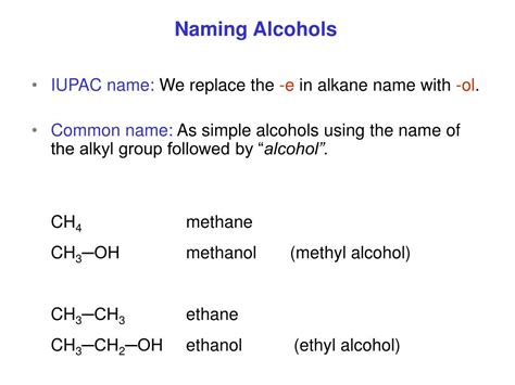 Ppt Chapter Alcohols Ethers Thiols And Chirality Powerpoint