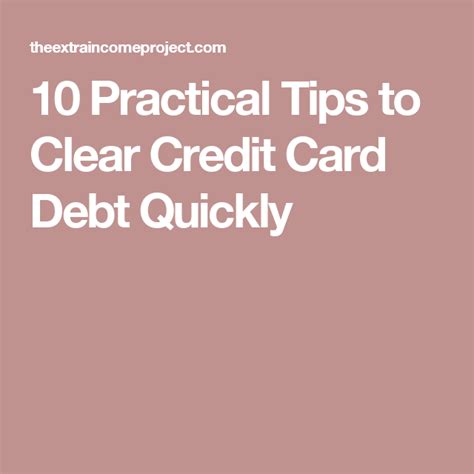 If you are paying only the minimum payment, you'll likely be carrying that debt for over twenty years. 10 Practical Tips to Clear Credit Card Debt Quickly | Credit cards debt, Credit card debt ...