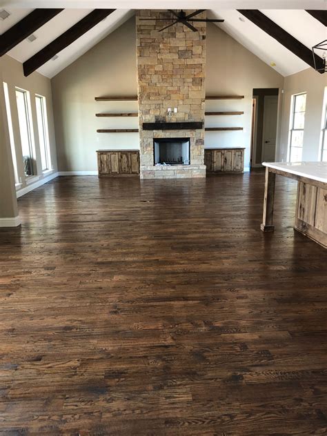 Jacobean floors oak | floor matttroy. Jacobean cabinets with quartz top and natural and coffee ...