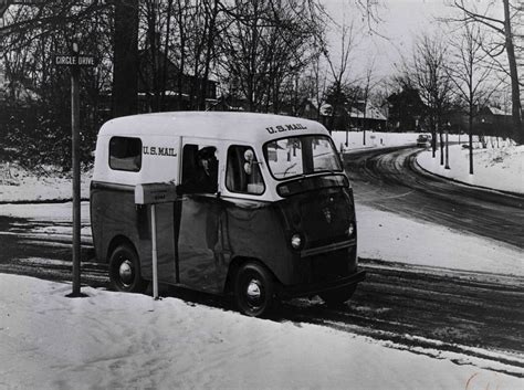 Adorable Unidentified Micro Van Mail Truck Old Photos Photo