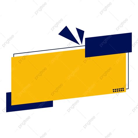 Shapes Text Box Vector Hd Png Images Yellow Text Box Shape Banner Png