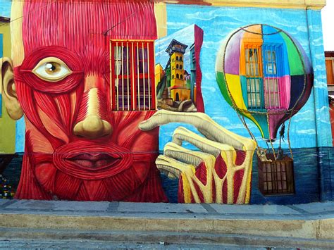 Fond Décran Chili Ville Urbain Art De Rue Port Puerto Graffiti