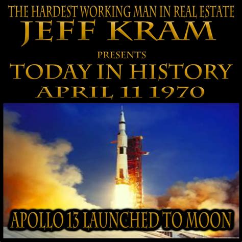 Today In History April 11 1970 Apollo 13 Launched To Moon Today In