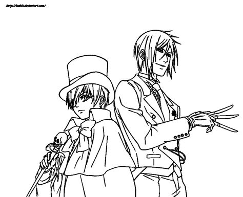 Black Butler Anime Printables Coloring Pages