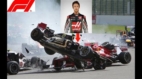 Driver romain grosjean was involved in one of the scariest motorsport crashes in recent memory over the weekend when the f1 driver lost control of his car following turn three in the bahrain grand prix. CRASH COMPILATION ROMAIN GROSJEAN - YouTube