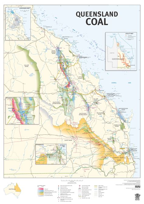 Queensland Coal Resource Map Twelfth Edition 2014 Queensland Coal
